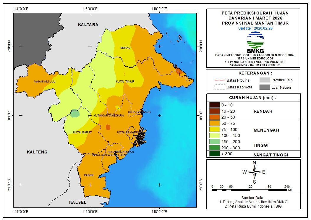 Peta Kalimantan Timur / Pemprov