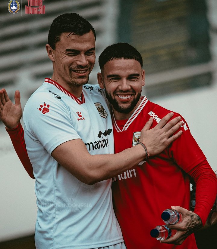 Dua pilar utama Timnas Indonesia, kiper Emil Audero dan bek kiri Calvin Verdonk (foto : PSSI)