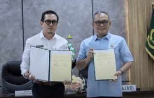 Penandatanganan MoU PTMB dan Kejari Balikpapan untuk memperkuat kepastian hukum dan tata kelola perusahaan.