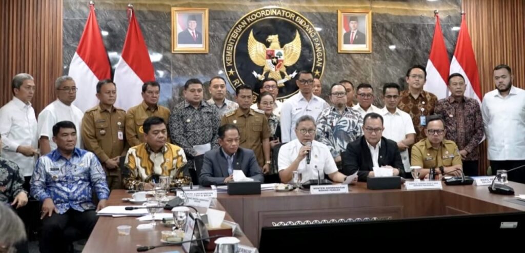 Pertemuan Menteri Koordinator Bidang Pangan bersama kepala daerah membahas penguatan ketahanan pangan dan rencana pengembangan food estate di Balikpapan