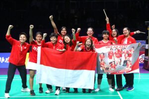Tim Putri Indonesia di Piala Uber 2024 (foto : PBSI)