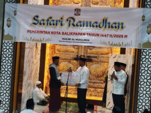 Pemerintah Kota Balikpapan menggelar Safari Ramadan di Masjid Al-Muhajirin, Balikpapan, Kamis (12/3/2026) malam (foto : Samsul/Inibalikpapan)