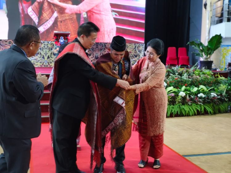 Perayaan Jubileum ke-50 Huria Kristen Batak Protestan (HKBP) Balikpapan berlangsung khidmat dan penuh makna di BSCC Dome, Minggu (12/4/2026).