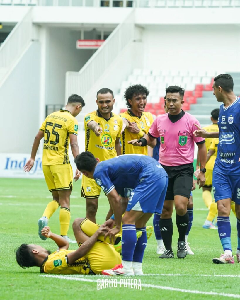 Laga PSIS Semarang vs Barito Putera yang berakhir dengan skor 0-1 (foto : oficial Barito Putera)