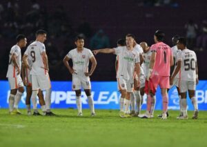 Laga Persik Kediri vs Borneo FC yang berakhir dengan skor 0-1 (foto : Oficial Borneo FC)