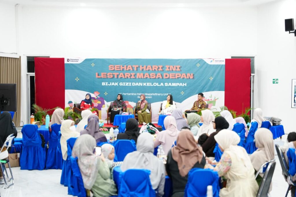 Talkshow interaktif bertajuk “Sehat Hari Ini, Lestari Masa Depan” yang digelar PT Pertamina Patra Niaga Kilang Balikpapan dalam rangka memperingati Hari Bumi 2026 di Gedung Banua Patra, Balikpapan.