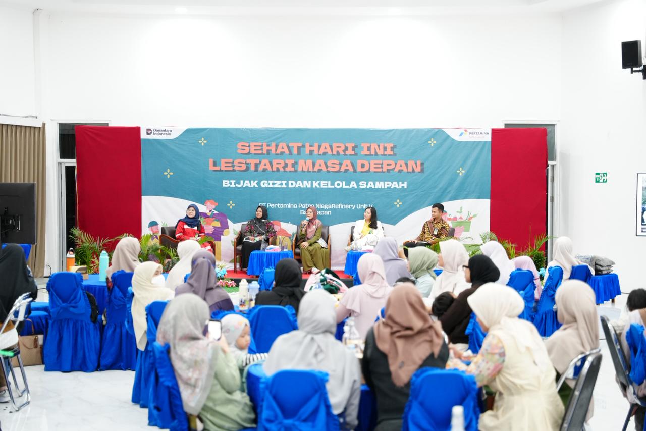 Talkshow interaktif bertajuk “Sehat Hari Ini, Lestari Masa Depan” yang digelar PT Pertamina Patra Niaga Kilang Balikpapan dalam rangka memperingati Hari Bumi 2026 di Gedung Banua Patra, Balikpapan.