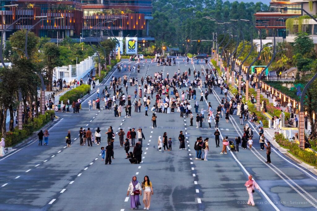 Libur Paskah, IKN disebur puluhan ribu pengunjung (foto : Humas IKN)