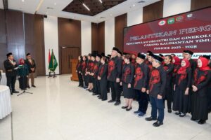 Pengurus Perkumpulan Obstetri dan Ginekologi Indonesia (POGI) Cabang Kalimantan Timur periode 2025–2028 resmi dilantik di Ibu Kota Nusantara, Sabtu (18/4/2026).