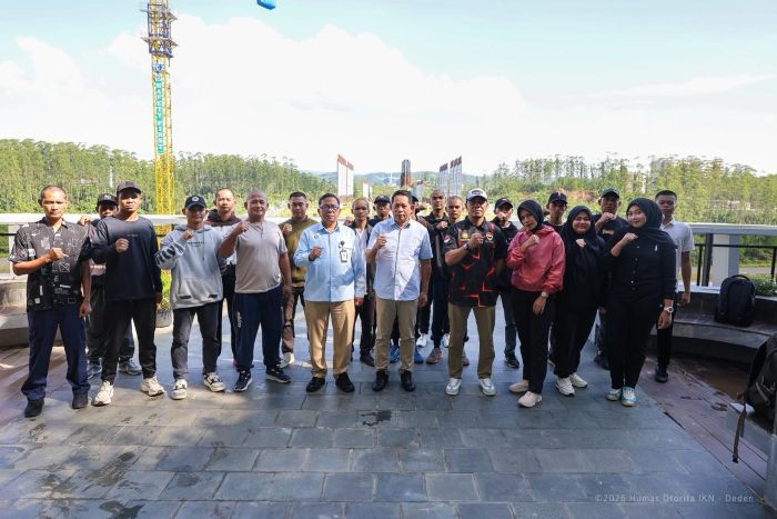 Otorita IKN bekerja sama dengan Polda Kalimantan Timur menyelenggarakan pelatihan tenaga pengamanan bagi masyarakat lokal (29/4/2026).