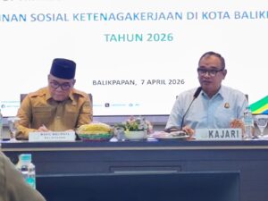 Kepala Kejari Balikpapan, Andri Irawan dan Wakil Wali Kota Bagus Susetya (foto : Inibalikpapan/Samsul)