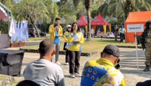 Kepala Dinas Pemuda, Olahraga, dan Pariwisata (Disporapar) Kota Balikpapan, Ratih Kusuma saat memberikan sambutan (foto : Inibalikpapan/Samsul)