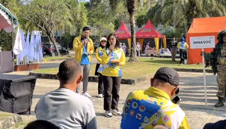 Kepala Dinas Pemuda, Olahraga, dan Pariwisata (Disporapar) Kota Balikpapan, Ratih Kusuma saat memberikan sambutan (foto : Inibalikpapan/Samsul)