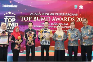 Rumah Sakit Kanudjoso Djatiwibowo (RSKD) Balikpapan dan PT Jamkrida Kaltim berhasil meraih penghargaan Top BUMD Award 2026 yang digelar di Ballroom Hotel Raffles Jakarta.