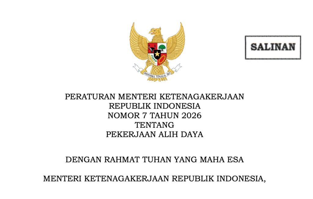 Permenaker No 7 Tahun 2026