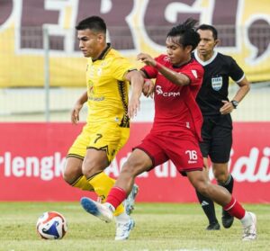 Laga Barito Putera vs Persipal FC yang berakhir dengan skor 8-0 di Stadion 17 Miei Banjarmasin (foto : Oficial Barito Putera)