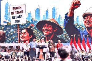 Presiden Prabowo Subianto menghadiri langsung Peringatan Hari Buruh Internasional (May Day) yang dipusatkan di kawasan Lapangan Silang Monumen Nasional (Monas), Jakarta, pada Jumat (01/05/2026).(foto : FB Presiden Prabowo Subianto)