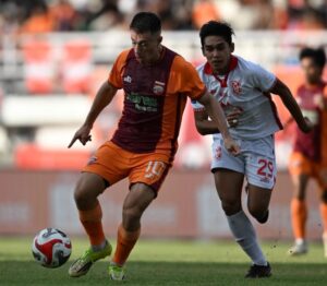 Laga Borneo FC vs Malut United Fc yang berakhir dengan skor 7-1 (foto : Oficial Borneo FC)