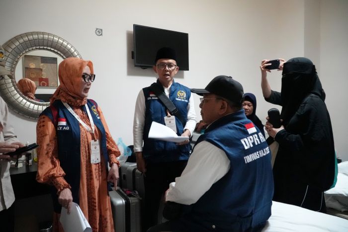 Anggota Timwas Haji DPR RI, Selly Andriany Gantina, usai melakukan pengawasan langsung di area Sa'i pada Selasa (19/5/2026). Foto: Mahir/Sari/DPR