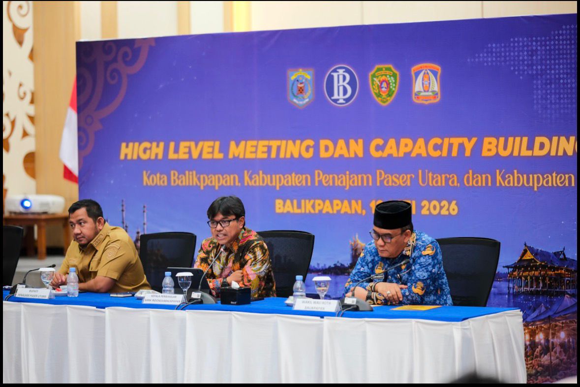 High Level Meeting TPID Balikpapan, PPU, dan Paser membahas pengendalian inflasi jelang Idul Adha 2026 di Balikpapan, Senin (18/5/2026).
