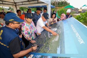 Ketua Pengadilan Tinggi Kalimantan Timur beserta jajarannya melakukan kunjungan ke sejumlah titik strategis kawasan Nusantara, pada Jumat (1/4/2026).