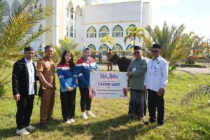 Penyerahan bantuan hewan kurban dari PT Kilang Pertamina Balikpapan (KPB) kepada Pemerintah Kabupaten Penajam Paser Utara (PPU) dalam momentum Iduladha 1447 Hijriah.