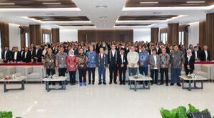 Layanan Pendidikan Tinggi Wilayah XI Kalimantan menyelenggarakan Rapat Koordinasi Pimpinan Perguruan Tinggi se-Kalimantan di Multifunction Hall Kantor Bersama 3, Kawasan Inti Pusat Pemerintahan IKN, pada Sabtu (09/05/2026).