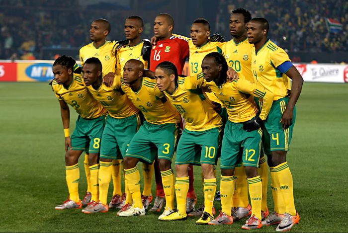 Skuat Timnas Afrika Selatan saat menjadi tuan rumah Piala Dunia 2010 (foto : FIFA)
