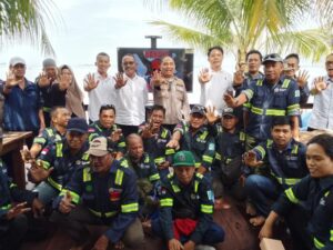Edukasi preventif yang berpusat di Muster Point Polsek Pelabuhan Semayang ini menyasar puluhan buruh Tenaga Kerja Bongkar Muat (TKBM) Karya Samudera Sakti (KSS).