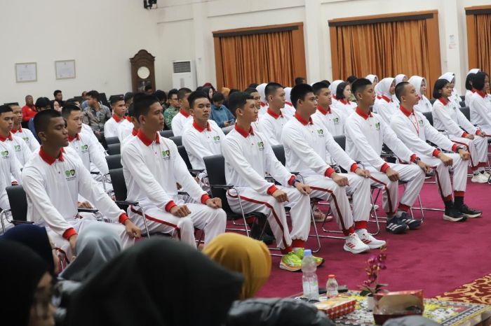 Proses seleksi anggota Pasukan Pengibar Bendera Pusaka (Paskibraka) Kaltim (foto : Pemprov)