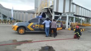 Exercise ISPS Code 2026 International Ship and Port Facility Security Code yang berlangsung di area pelabuhan PT Pupuk Kalimantan Timur (PKT) dan PT Kaltim Parna Industri (KPI), Rabu (13/05/2026).