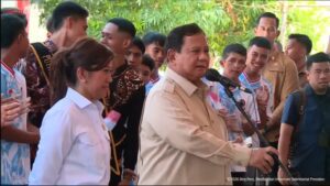 Presiden Prabowo Subianto melakukan kunjungan ke Pulau Miangas, wilayah paling utara Indonesia