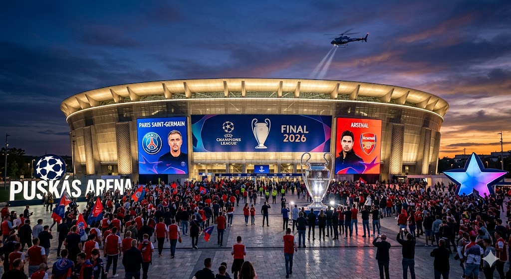 Final Liga Champions 2025/2026 akan mempertemukan raksasa Prancis Paris Saint-Germain (PSG) melawan wakil Inggris Arsenal di Puskas Arena, Budapest, Hungaria, Sabtu (30/5/2026) malam