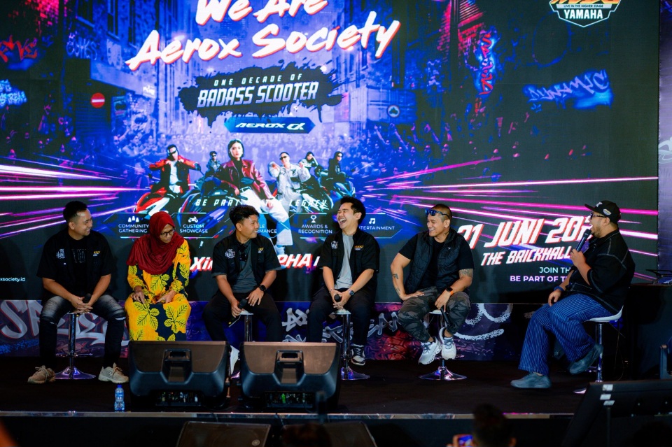 We Are AEROX Society yang digelar Yamaha di The Brickhall, Fatmawati City Center, Jakarta Selatan, Minggu (21/6/2026).