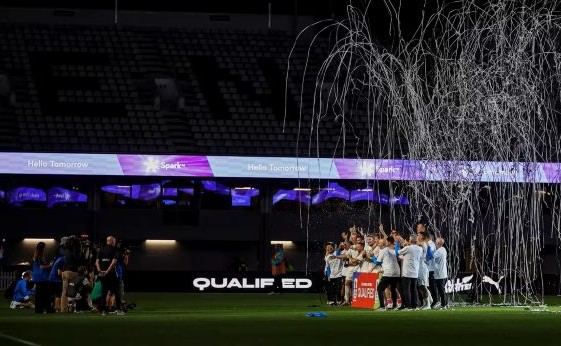 Timnas Selandia Baru saat lolos Piala Dunia 2026 (foto : FIFA)