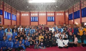 Kejuaraan Karate Piala Rektor IKIP PGRI Kaltim Tahun 2026 di Gedung Sasana Didaktika IKIP PGRI Kaltim, Jalan H Suwandi, Samarinda, Sabtu (13/6/2026).