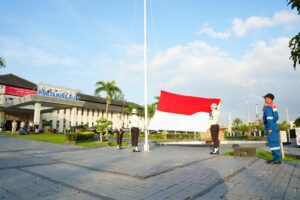 Upacara peringatan Hari Lahir Pancasila 2026 di lingkungan PT Pertamina Patra Niaga Kilang Balikpapan, Senin (1/6/2026).