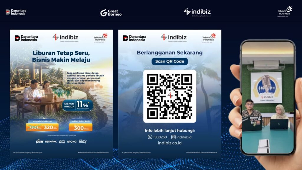 Indibiz Borneo secara resmi meluncurkan program promo spesial bulan Juni melalui kegiatan live streaming di platform TikTok.