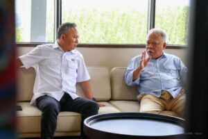 Kepala Otorita Ibu Kota Nusantara (IKN) Basuki Hadimuljono menerima kunjungan Wakil Menteri Hak Asasi Manusia (HAM) Republik Indonesia, Mugiyanto beserta jajaran, di Kantor Otorita IKN, Nusantara, pada Senin (22/06/2026)