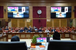 Komisi X DPR RI mengadakan Rapat Kerja bersama Menteri Pemuda dan Olahraga (Menpora) yang juga Ketua Umum PSSI, Erick Thohir, di Gedung DPR RI, Jakarta, pada Senin (15/6).