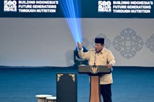 Presiden Prabowo Subianto menghadiri acara Building Indonesia's Future Generations Through Nutrition yang diselenggarakan di Sentul International Convention Center (SICC), Kabupaten Bogor, Provinsi Jawa Barat, pada Rabu (03/06/2026).