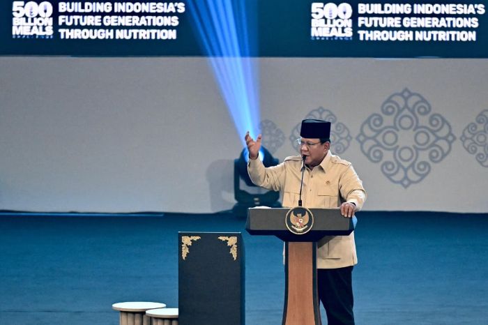 Presiden Prabowo Subianto menghadiri acara Building Indonesia's Future Generations Through Nutrition yang diselenggarakan di Sentul International Convention Center (SICC), Kabupaten Bogor, Provinsi Jawa Barat, pada Rabu (03/06/2026).