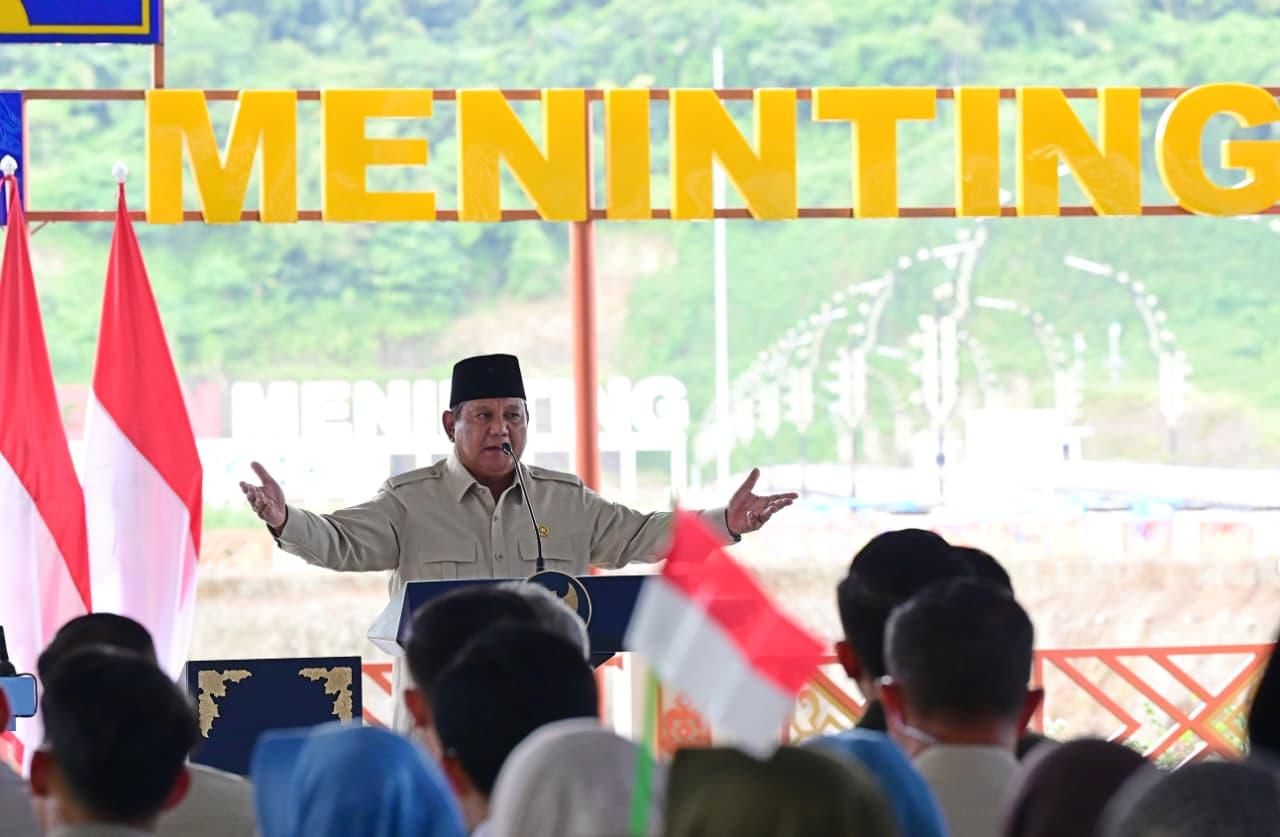 Presiden Prabowo Subianto meresmikan lima bendungan senilai total Rp9,79 triliun yang tersebar di Aceh, Jawa Tengah, Bali, dan Nusa Tenggara Barat (NTB), Jumat (10/7/2026)