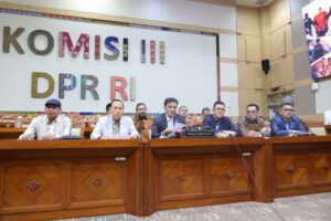 Ketua Komisi III DPR RI Habiburokhman dalam keterangannya kepada Parlementaria, di Jakarta, Kamis (9/7/2026). Foto : Alma/Andri/DPR