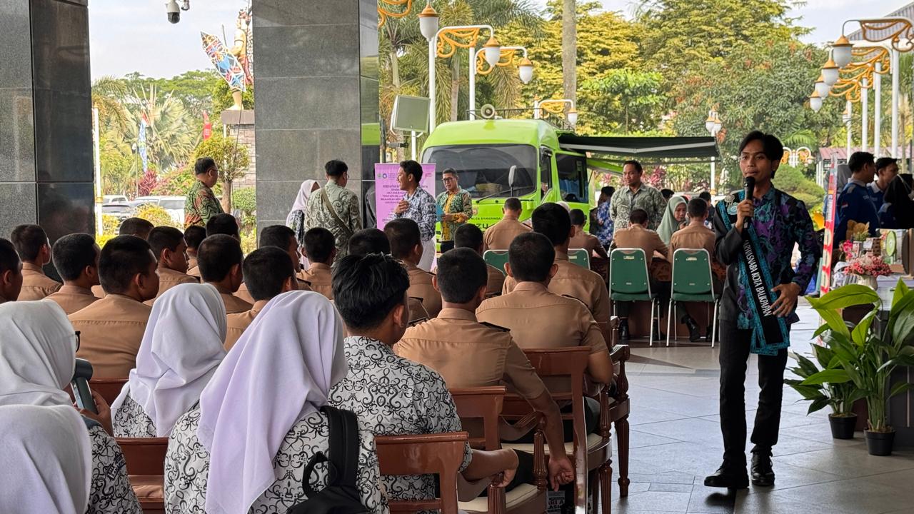 Jarwasnaba Balikpapan Paparkan Bahaya Narkoba pada Hari anak Nasional di Kantor Gubernur Kaltim