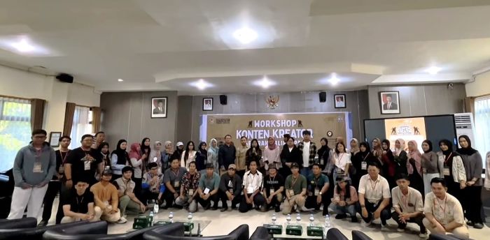 Workshop Konten Kreator Sejarah Balikpapan yang digelar di Aula Disparpora Kota Balikpapan, Sabtu (4/7/2026), bekerja sama dengan Komunitas Balaikpapan Tempoe Doelo dan Balai Pelestarian Kebudayaan Provinsi Kalimantan Timur