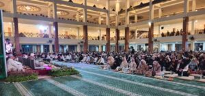 Ustad Abdul Somad Batubara dai asal Riau mengisi tausiyah peringatan Tahun Baru Islam 1 Muharram 1448 Hijriah.