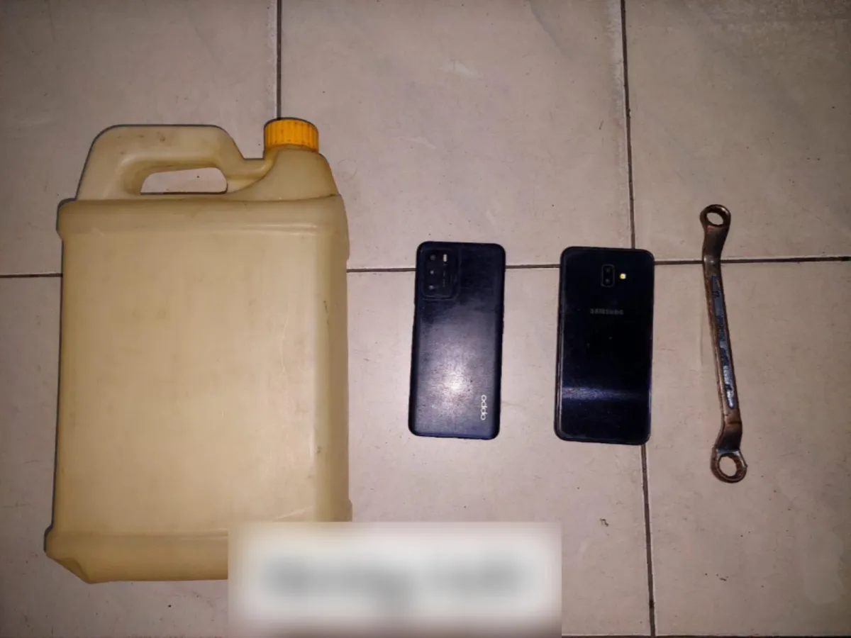 barang bukti yang diamankan Polsek Bontang Utama (foto : Humas Polda)