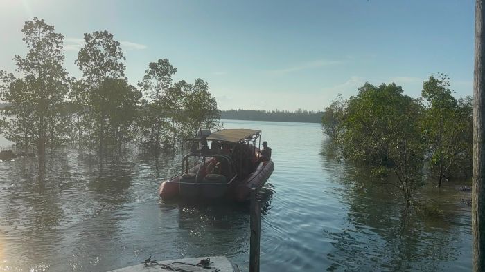 Tim SAR Gabungan masih belum menemukan Hasriarto (37), nelayan asal Desa Muara Badak Ulu, Kecamatan Muara Badak, Kabupaten Kutai Kartanegara