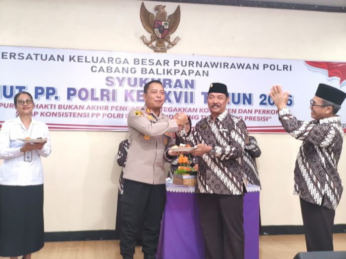 Wakapolresta Balikpapan AKBP Fauzan Arianto menyampaikan apresiasi atas dedikasi para purnawirawan (foto : Samsul)